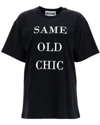 Moschino - 'Oversized T-Shirt With Same Old - Lyst