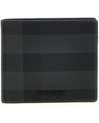Burberry - Checkered Bi-fold Wallet - Lyst
