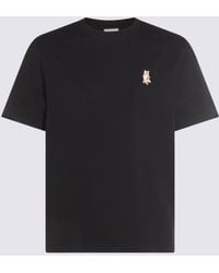Maison Kitsuné - T-Shirts And Polos Blacks And Greys-Uomo - Lyst