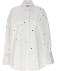 GIUSEPPE DI MORABITO - Rhinestone Shirt Camicie Bianco - Lyst