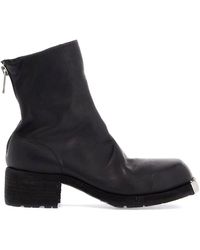 Guidi - Horse Leather Boots With Side Zip And Metal Insert - Lyst