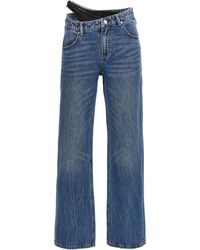 Alexander Wang - Jeans Con Vita Asimmetrica - Lyst