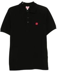KENZO - Gots Boke Flower Slim Fit Cotton Polo Shirt - Lyst