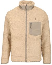 Polo Ralph Lauren - Lined Fleece Jackets Beige - Lyst
