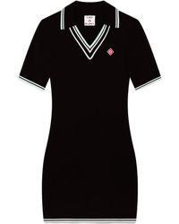 CASABLANCA - Abito A Coste Con Scollo A Lupetto-Donna - Lyst