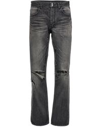 Givenchy - Straight Fit Jeans Grigio - Lyst