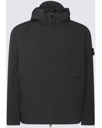 Stone Island - Coats Blacks And Greys-Uomo - Lyst