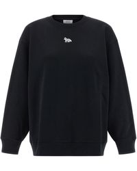 Maison Kitsuné - Baby Fox Felpe Nero-Donna - Lyst