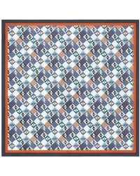 Fendi - Silk Foulard With All-Over Ff Logo - Lyst