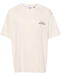 Gcds - T-shirt in cotone con logo ricamato - Lyst