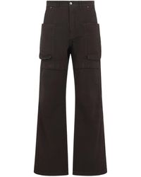 Rick Owens - Dark Dust Cotton Stefan Cargo Pants-Uomo - Lyst
