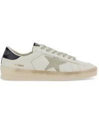 Golden Goose - Sneakers bianco blu notte con design a pannelli - Lyst
