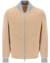 Brunello Cucinelli - Reversible Cashmere Bomber Jacket - Lyst