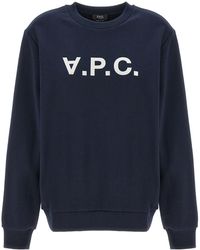 A.P.C. - Standard Grand Vpc Felpe Blu - Lyst