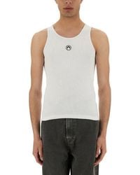 Marine Serre - Ribbed Tank Top With Moon Logo - Lyst