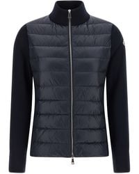 Moncler - Two-Material Cardigan - Lyst