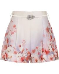 Zimmermann - Pantaloncini Floreali - Lyst