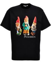 JW Anderson - Gnome Trio T Shirt Nero - Lyst