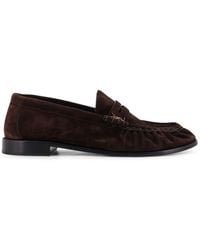 Saint Laurent - Le Loafer 15 Moc Suede Loafers-Uomo - Lyst
