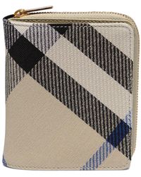 Burberry - "Check" Wallet - Lyst