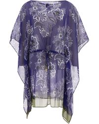 Etro - Caftan With Bouquet Print Costumes - Lyst