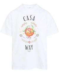 CASABLANCA - Casa Way Kawaii Printed T-Shirt - Lyst