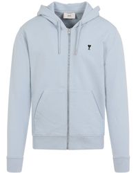 Ami Paris - Light De Coeur Cotton Sweatshirt-Uomo - Lyst