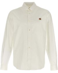 Maison Kitsuné - Mini Fox Head Classic Camicie Bianco - Lyst