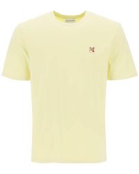 Maison Kitsuné - T Shirt In Jersey Con Patch Fox Head - Lyst