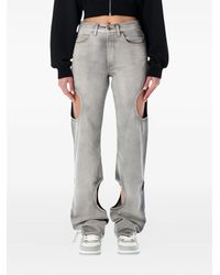 Off-White c/o Virgil Abloh - Meteor Jeans With Cut-out Detail - Lyst