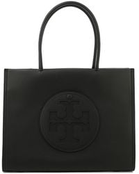 Tory Burch - Borsa a mano in pelle con logo frontale in rilievo - Lyst