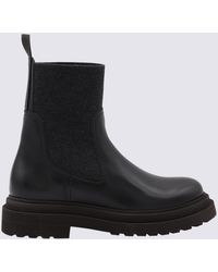 Brunello Cucinelli - Boots Blacks And Greys-Donna - Lyst