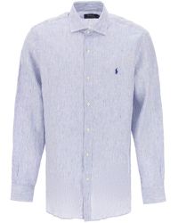 Polo Ralph Lauren - Camicia In Lino Slim Fit - Lyst
