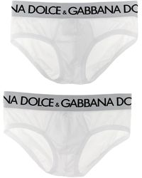 Dolce & Gabbana - Brando 2-Pack Briefs Intimo Bianco - Lyst
