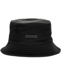 Fear Of God - Logo Patch Bucket Hat Cappelli Nero - Lyst