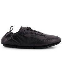 Fendi - Fit Leather Sneakers-Uomo - Lyst