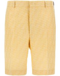 Fendi - Jacquard Bermuda Shorts - Lyst