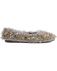 Dries Van Noten - Embellished Ballet Flats - Lyst