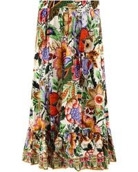 Etro - Skirt With Bouquet Print - Lyst