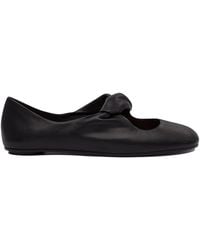 McQueen - Twist Detailing Ballet Flats - Lyst