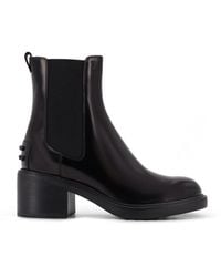 Tod's - Gomma T60 Leather Ankle Boots - Lyst