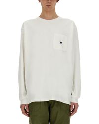 Needles - T-Shirt With Logo-Uomo - Lyst