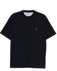 Brunello Cucinelli - T-Shirt Con Logo -Uomo - Lyst