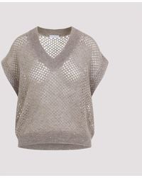 Brunello Cucinelli - Cardigan Nude & Neutrals - Lyst