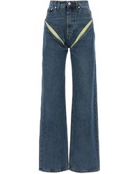 Y. Project - Evergreen Cut Out Jeans Blu - Lyst