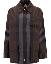 Burberry - Closure With Snap Buttons Jackets - Lyst