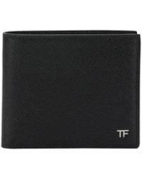 Tom Ford - Small Grain Leather Bifold Wallet - Lyst