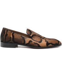 Christian Louboutin - Danny Leather Loafers-Uomo - Lyst