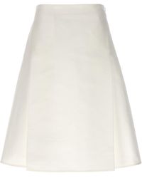 Marni - A-Line Skirt Gonne Bianco - Lyst