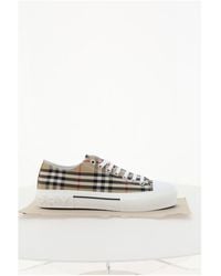 Burberry - Vintage Check Canvas & Leather Sneaker - Lyst